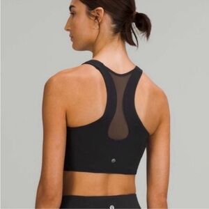 LULULEMON Mesh Back train sports bra size 10 black